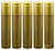 GOLD/BLACK GRAPES PVC SHRINK CAPSULES 100 Pack