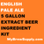English Pale Ale My Brew Supply Premium 5 gallon beer ingredient kit