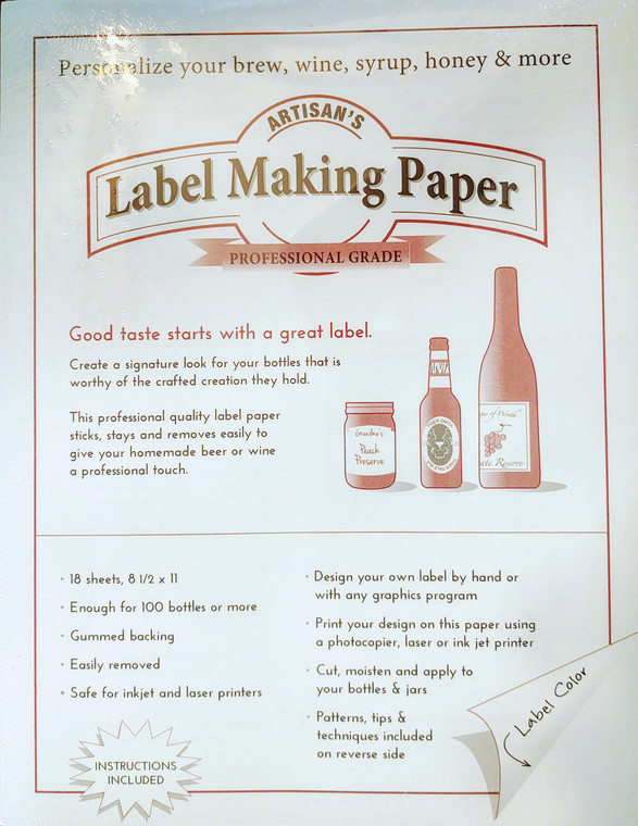 Artisan's Label Making Paper