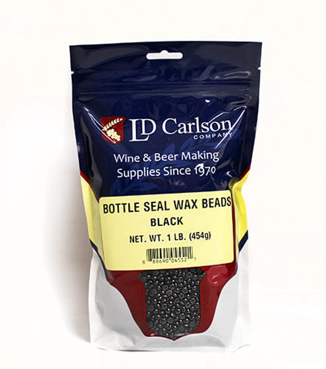 BLACK BOTTLE SEAL WAX BEADS 1 LB