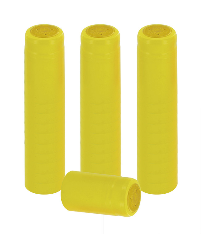 GLOSS YELLOW PVC SHRINK CAPSULES - 30 pack