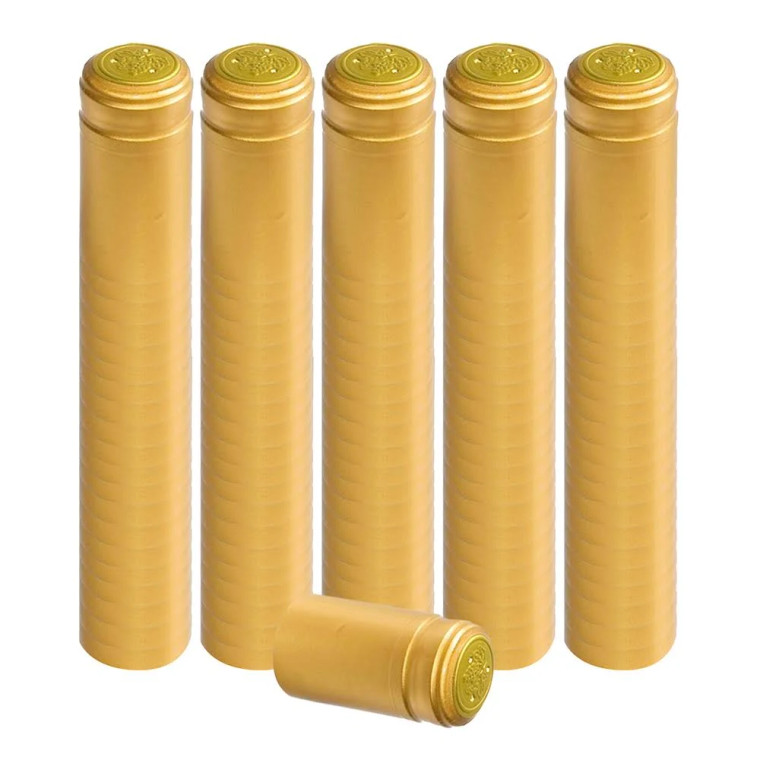 GOLD PVC SHRINK CAPSULES 100  Pack