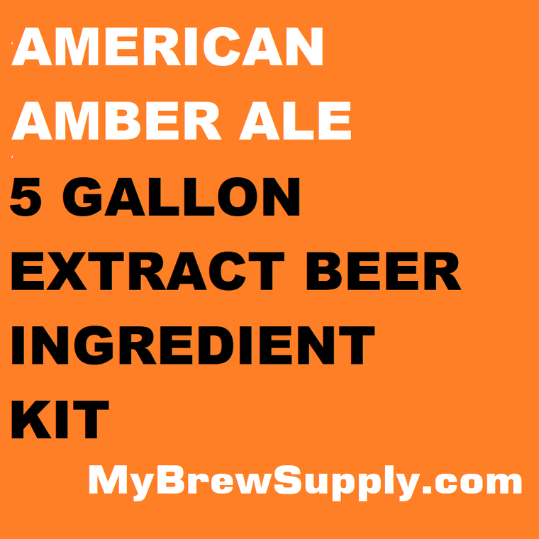 American Amber Ale My Brew Supply Premium 5 gallon beer ingredient kit