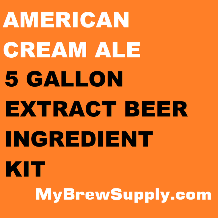 American Cream Ale My Brew Supply Premium 5 gallon beer ingredient kit