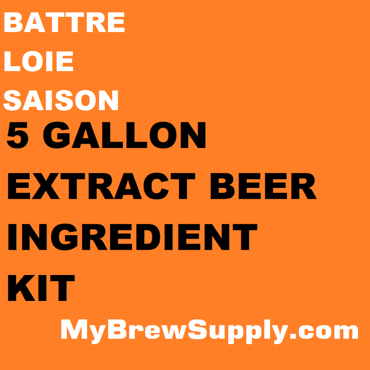Battre Loie Saison My Brew Supply Premium 5 gallon beer ingredient kit