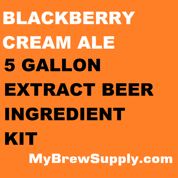 Blackberry Cream Ale My Brew Supply Premium 5 gallon beer ingredient kit