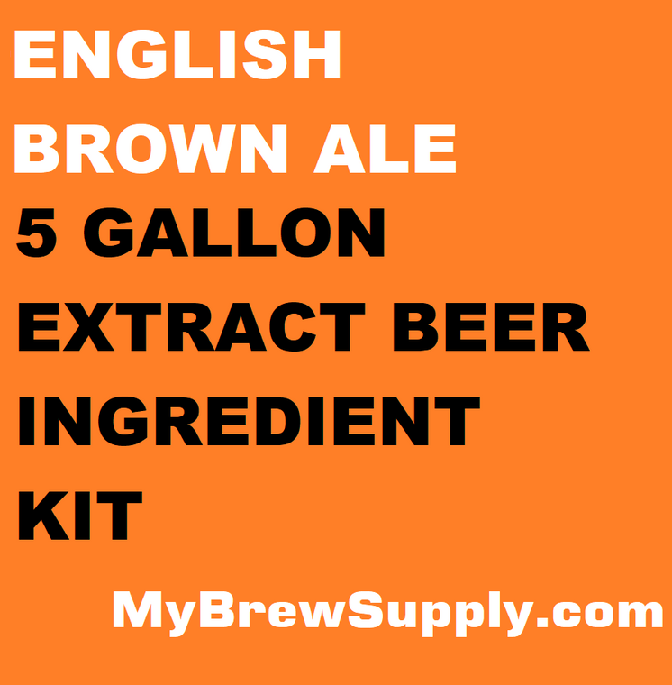 English Brown Ale My Brew Supply Premium 5 gallon beer ingredient kit
