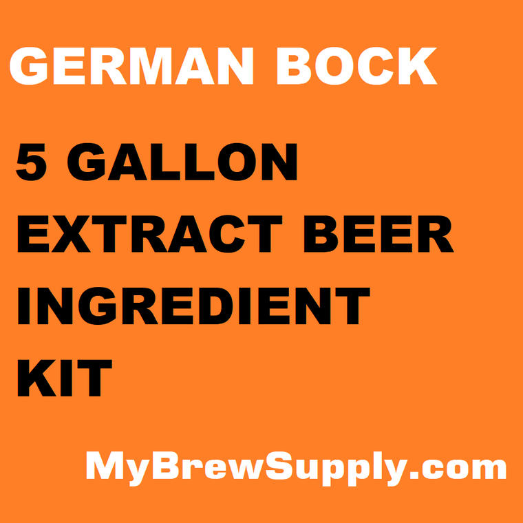 German Bock My Brew Supply Premium 5 gallon beer ingredient kit