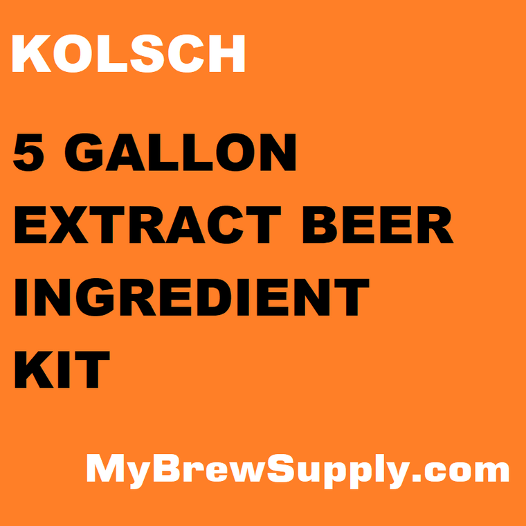 Kolsch My Brew Supply Premium 5 gallon beer ingredient kit