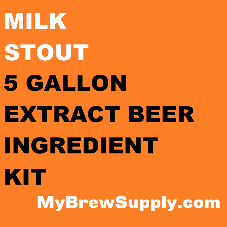 Milk Stout My Brew Supply Premium 5 gallon beer ingredient kit