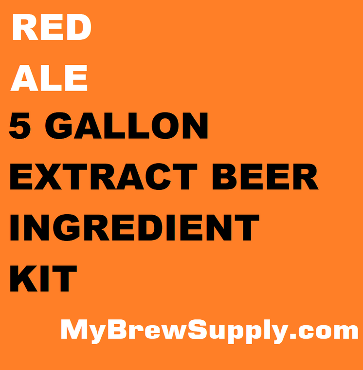 Red Ale My Brew Supply Premium 5 gallon beer ingredient kit