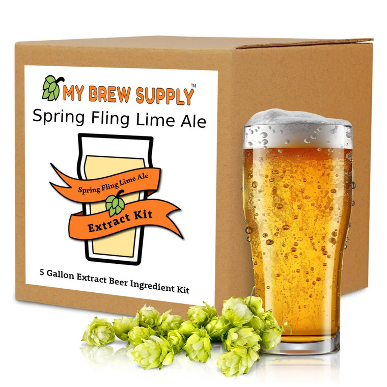 Spring Fling Lime Ale My Brew Supply Premium 5 gallon beer ingredient kit