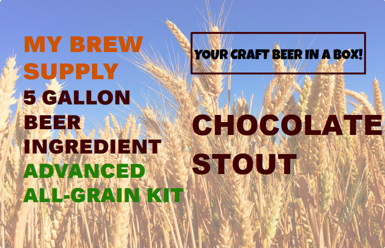 Chocolate Stout My Brew Supply All Grain Advanced 5 gallon beer ingredient kit
