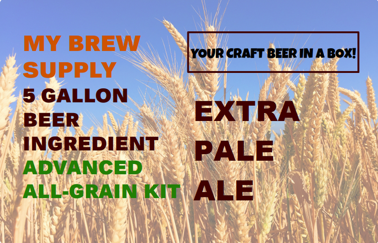 Extra Pale Ale My Brew Supply All Grain Advanced 5 gallon beer ingredient kit