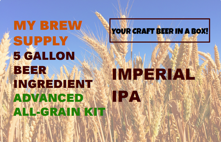 Imperial IPA My Brew Supply All Grain Advanced 5 gallon beer ingredient kit