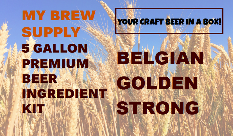 Belgian Golden Strong My Brew Supply All Grain Advanced 5 gallon beer ingredient kit