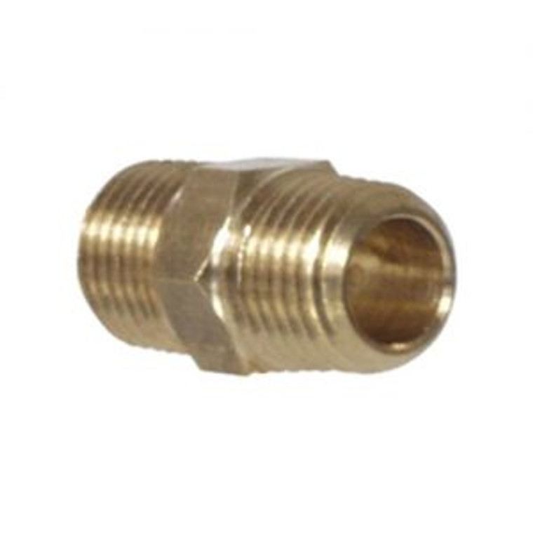 Gas Manifold Parts - 1/4 in. Nipple Brass