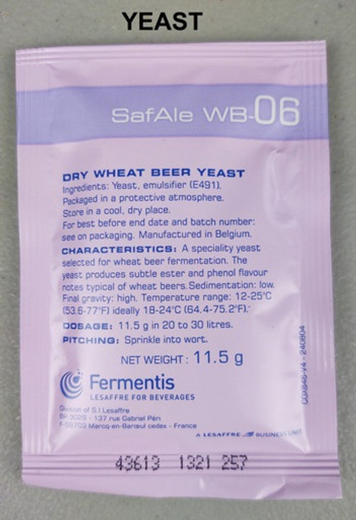 Safbrew WB-06 Wheat Beer Yeast (Fermentis) - 11.5 g