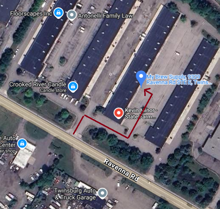 Directions to My Brew Supply Front Door