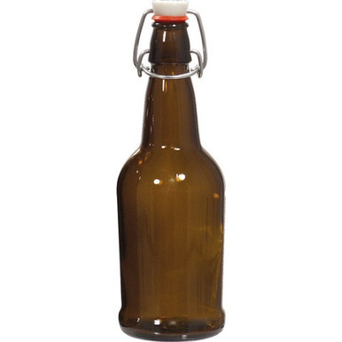アンバーページ EZ Cap Flip Top Beer Bottles - 1L Amber (Case of 12)