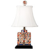 2022: Autumn in Bloom - Luxury Hand Painted Porcelain - 18 Inch Lamp with Silk Shade, 10014