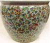 Chinese Porcelain Fish Bowl | Fishbowl Planter 20" - Style 35 - Floral Pattern