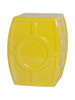 Finely Finished Ceramic Circle Contemporary Garden Stool - 18 Inch - Lemon Yellow Finish