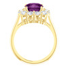 6892DG.1213211.71023170.123121.1, 9 x 9 - Cushion Shape, Lab Created Benzgem by GuyDesign® Chrysoberyl Alexandrite - Diana Princess of Wales Ring Style