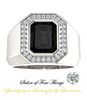 10205DG.55899.91023010.9855.9 - 10 x 8 Emerald Cut Black Onyx, Canadamark Conflict Free Mined Diamonds