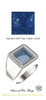 10207DG.55899.91023010.9855.9 - 10 x 10 Square Buff Top Lapis Lazuli, Hearts & Arrows, Maximum Brilliance Mined Diamonds