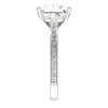 Benzgem by GuyDesign®, 03.81 Carat Princess Cut Quadrillion Shape Jewelry Sample, Size 7, Tarnish Resistant Silver 6705