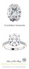 10298DG.1239366.91020420.639321.6 - 11 x 9 Oval Cut Moissanite, Platinum Mount, Precise Cut mined Diamonds G+ Color, VS Color