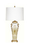 Luxe Life Finely Finished Crystal Glass and Gilt Bronze Ormolu - 30 Inch Accent | Tabletop Lamp