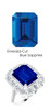 36704 Platinum Max Sparkle Natural H & A Super Ideal Cut Diamonds 8.3ct Sapp. Diana Ring