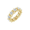 *10639 Size 7, Natural 2.75 CTW H&A Super Ideal Cut Diamond Eternity Ring