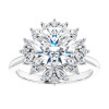 2021.10787DG.344421 Tiara Collection, 8.11x8.16x4.99mm, Platinum