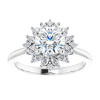 2021.10788DG.344421 Tiara Collection, 6.43x6.46x3.95mm, Platinum