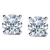 4 Carat, 8x Diamond Stud Earrings, Platinum, #461814, #461815, 10840
