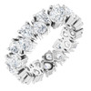 3.6 ctw Pear Shape Diamond Platinum Eternity Ring, #10844