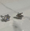 New - Easy Clean - Men's Maximum Sparkle Diamond Earrings - #10879