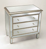 Silver Mirror - 30"t X 31"w X 18"d Chest of Drawers - Contemporary Modern Style, 6108