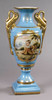 Luxury Hand Painted Reproduction Sevres Style Porcelain, 19.75 Inch Tabletop | Mantel Vase