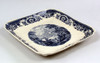 Blue and White Porcelain Transferware Decorative Platter | Tray - 12l X 12w X 1t