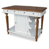 Custom Decorator - Hardwood Hand Carved - Cottage 51 Inch Kitchen Island