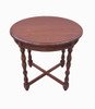 Custom Decorator - Hardwood Hand Turned Reproduction - Classic End | Side | Lamp 29 Inch Round Table