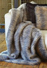 Ebony Herringbone Pattern Mink - Luxaire Faux Fur Throw - Natural look and Luxuriously Soft - Oversized 58" X 83", 5489