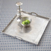 Polished Aluminum, 24w X 24d x 3t Square Serving or Display Tray