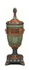 Luxe Life Hand Sculpted Marble and Gilt Bronze Ormolu - Neo Classical, Louis XVI Style - 34 Inch Covered Urn