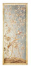 Luxe Life Hand Painted 51 Inch Left Facing Wall Panel Art, Metallic Silver Leaf Nature Design 5366