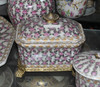 Pink Roses and Green Lattice, Luxury Handmade Chinese Porcelain and Gilt Brass Ormolu, 7 Inch Decorative Box | Container, Style 77B